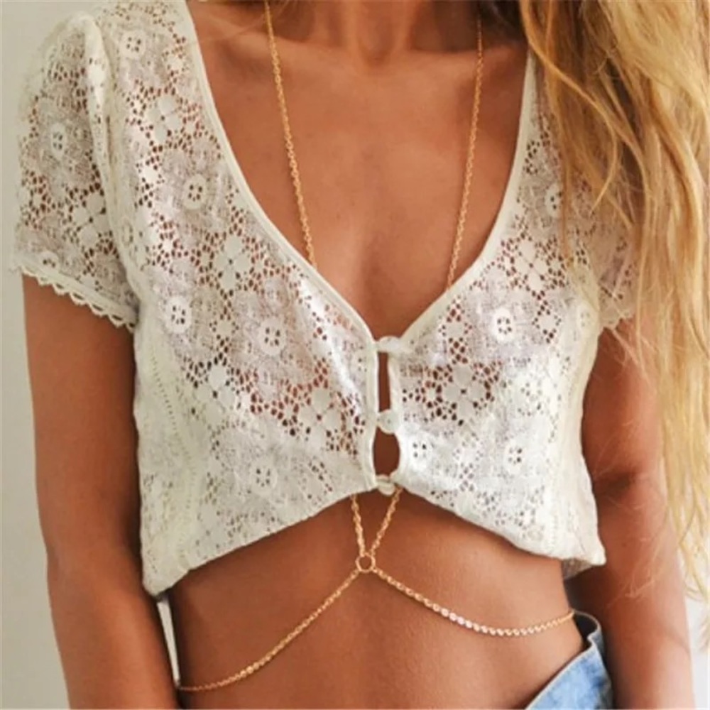 Boho Bikini Waist Chain Body Harness Necklace